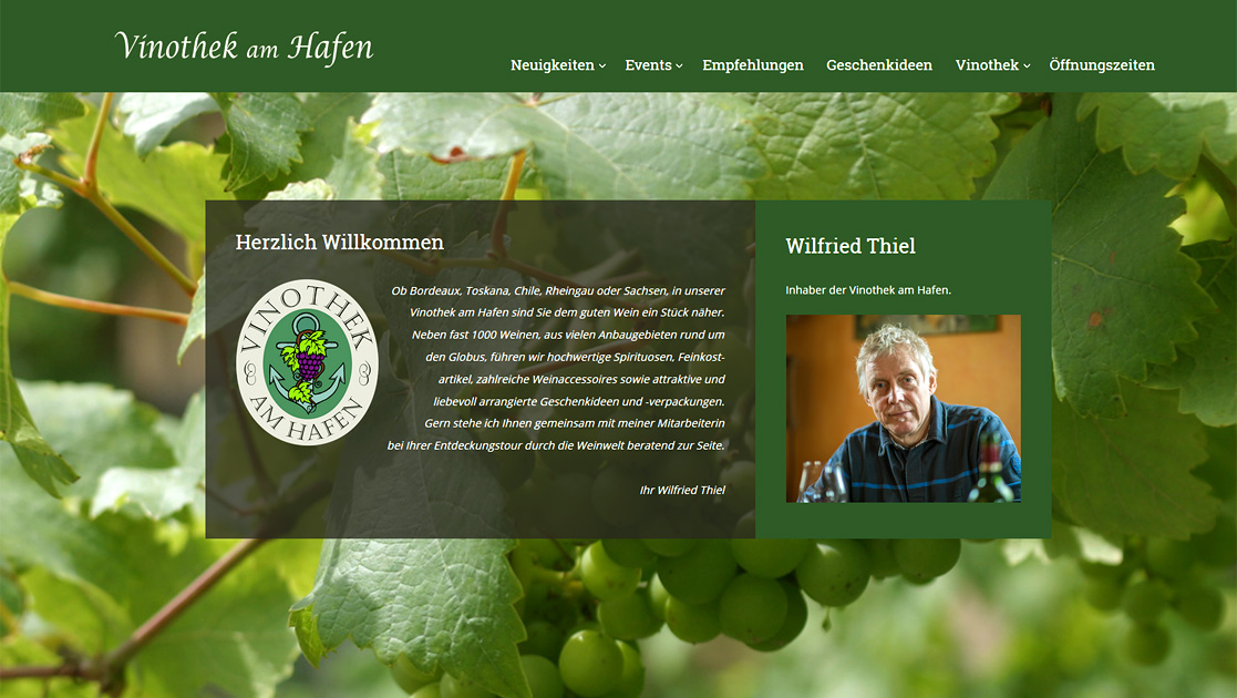Relaunch Website Vinothek | MUBVideoDesign