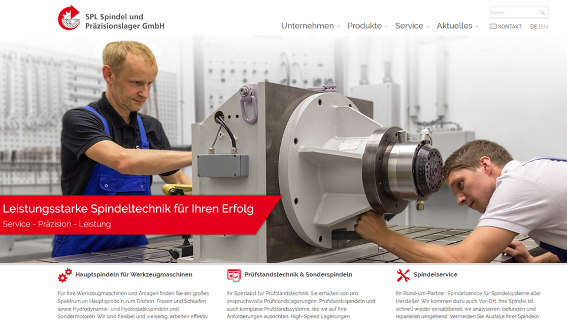 Neue Website SPL Spindel und Präszisionslager GmbH | MUBVideoDesign