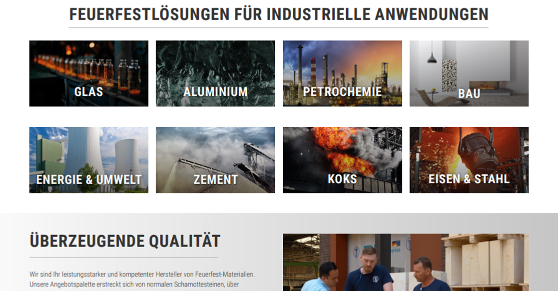 P-D Refractories GmbH Relaunch Website | MUBVideoDesign